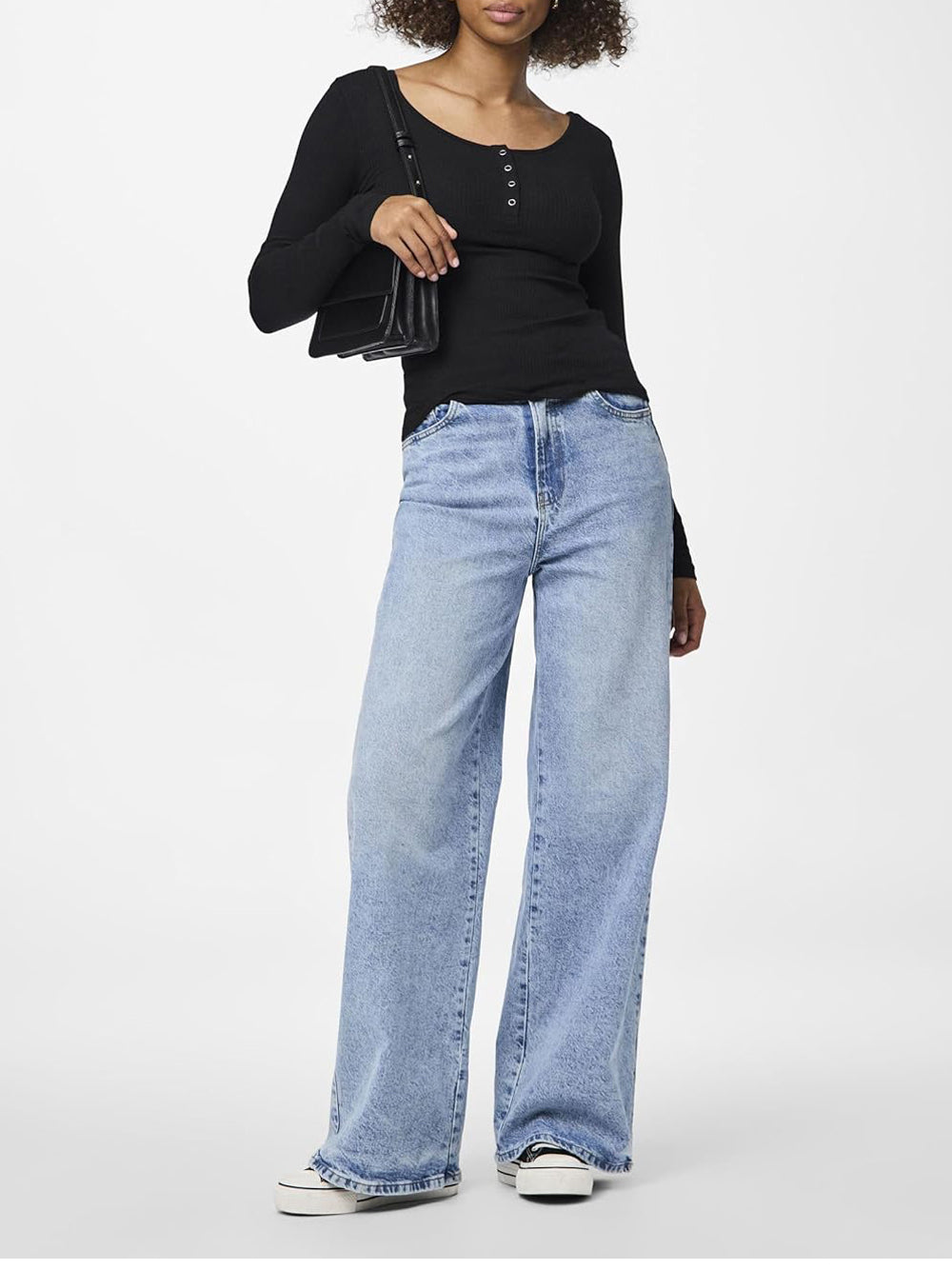 PIECES Top Donna - Nero modello 17101437