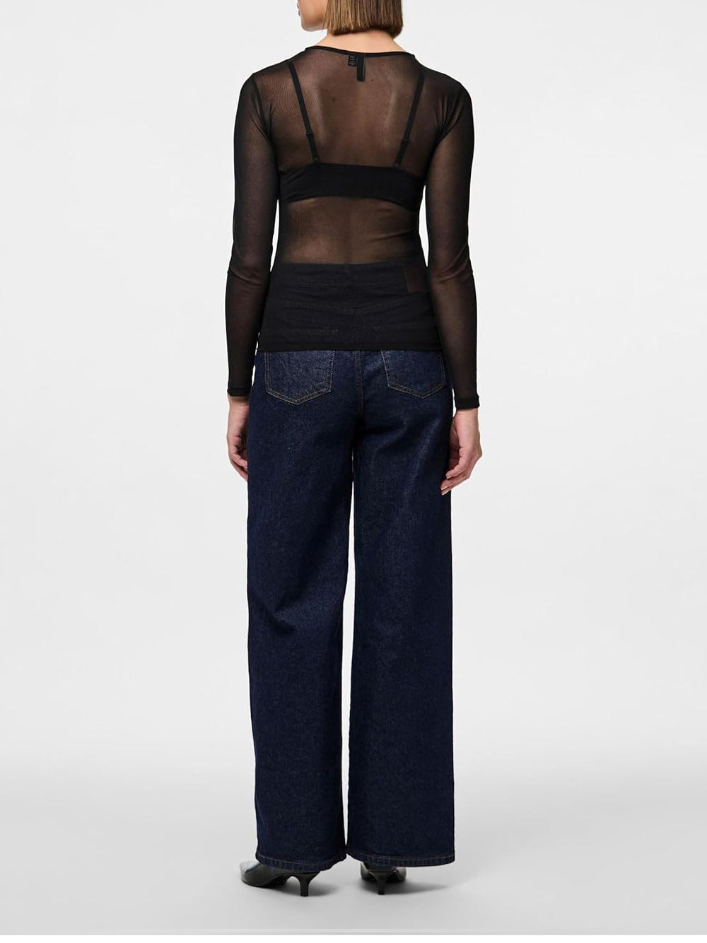 PIECES Top Donna - Nero modello 17141116