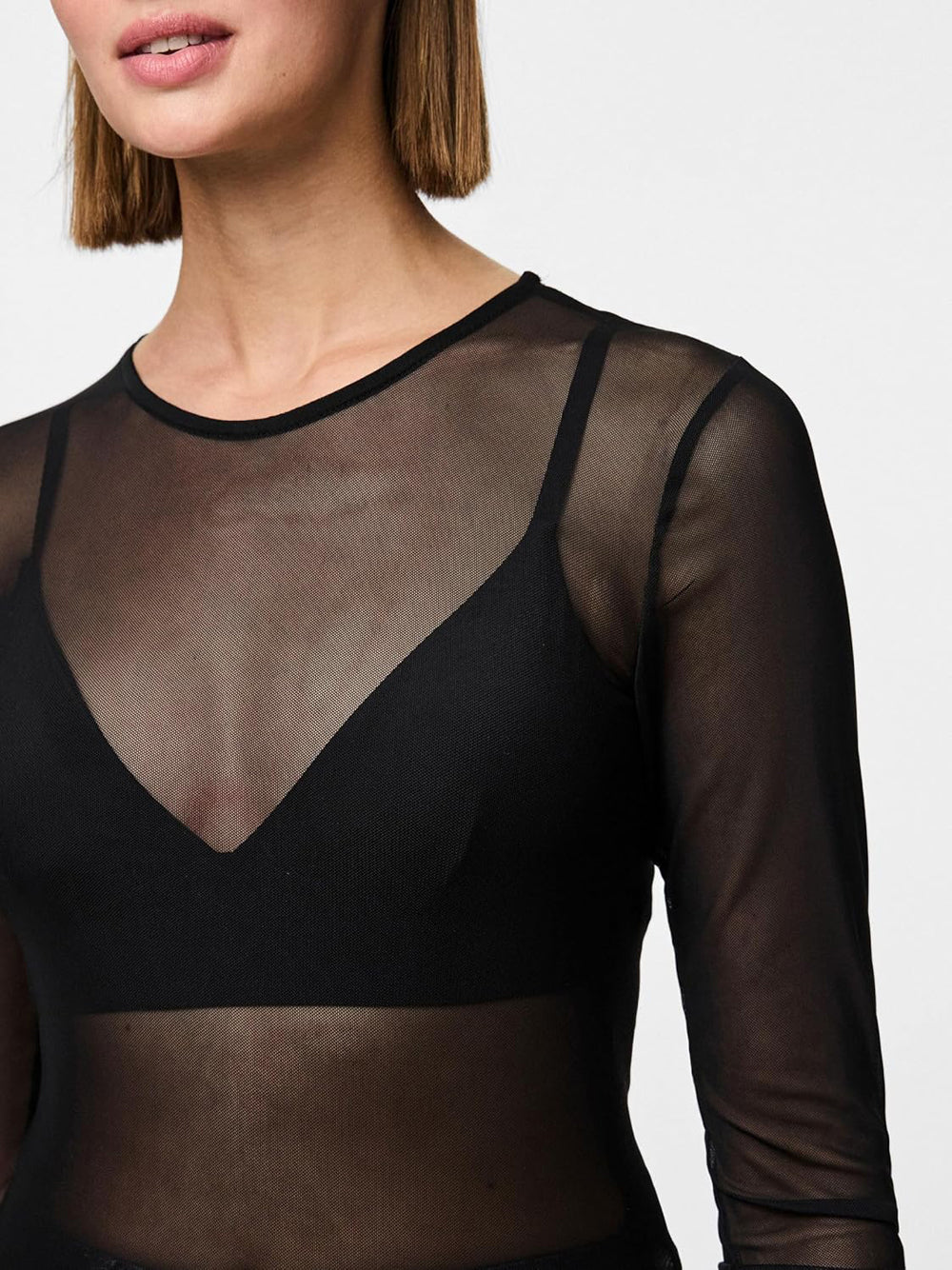 PIECES Top Donna - Nero modello 17141116