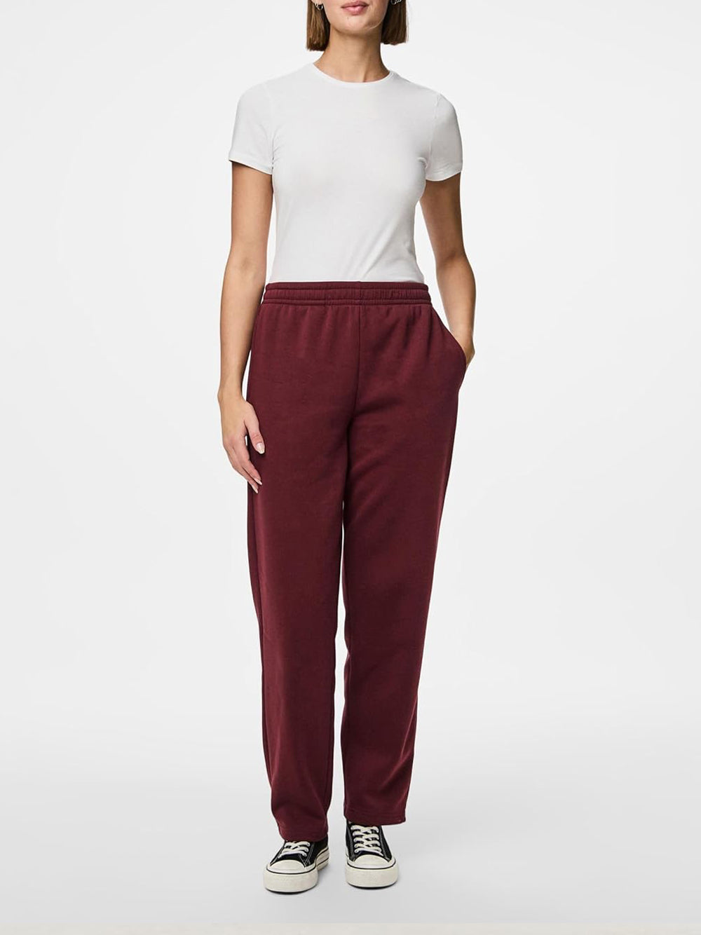 PIECES Pantalone Donna - Rosso modello 17156301