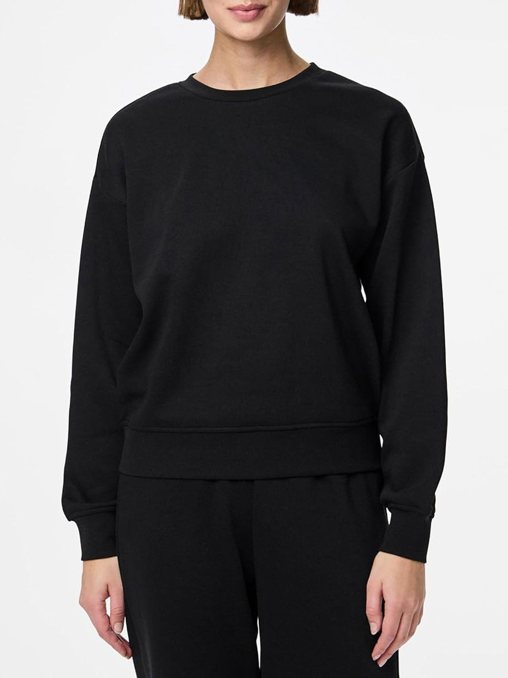 PIECES Felpa Donna - Nero modello 17156302