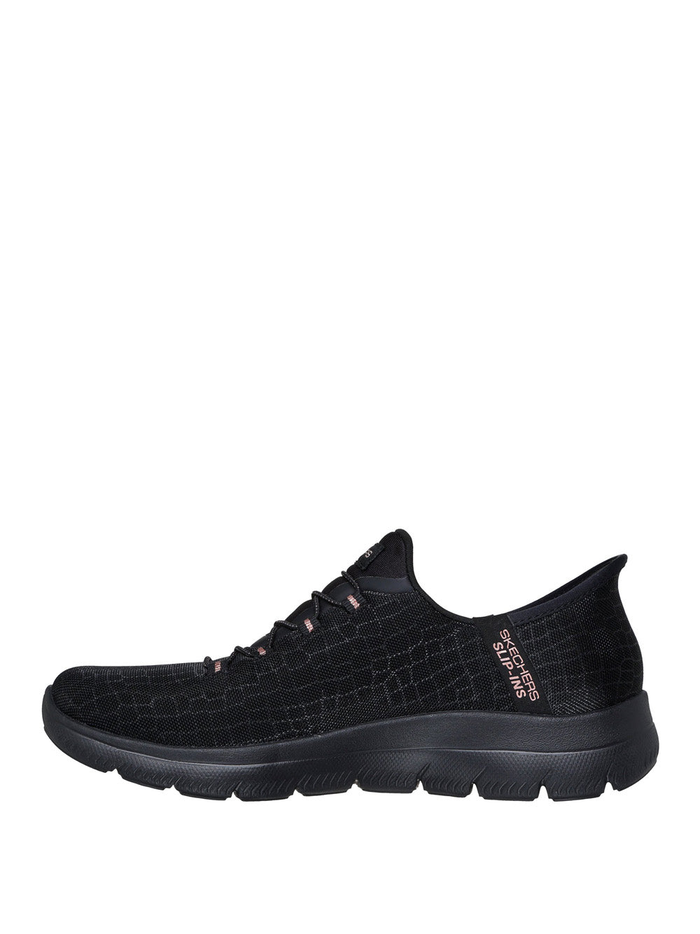 SKECHERS Sneakers slip-in Donna - Nero modello 150128