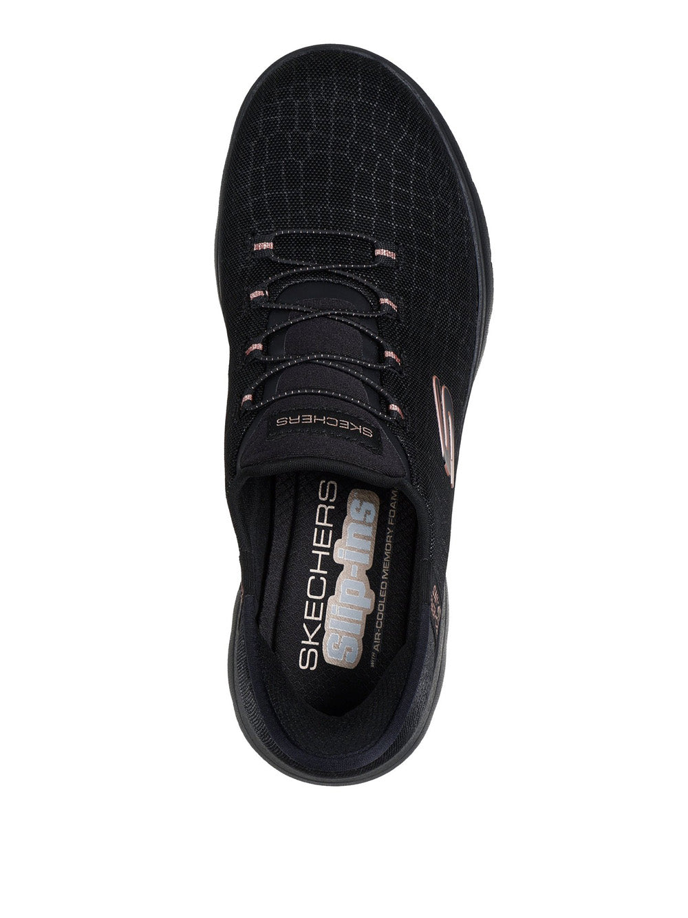SKECHERS Sneakers slip-in Donna - Nero modello 150128