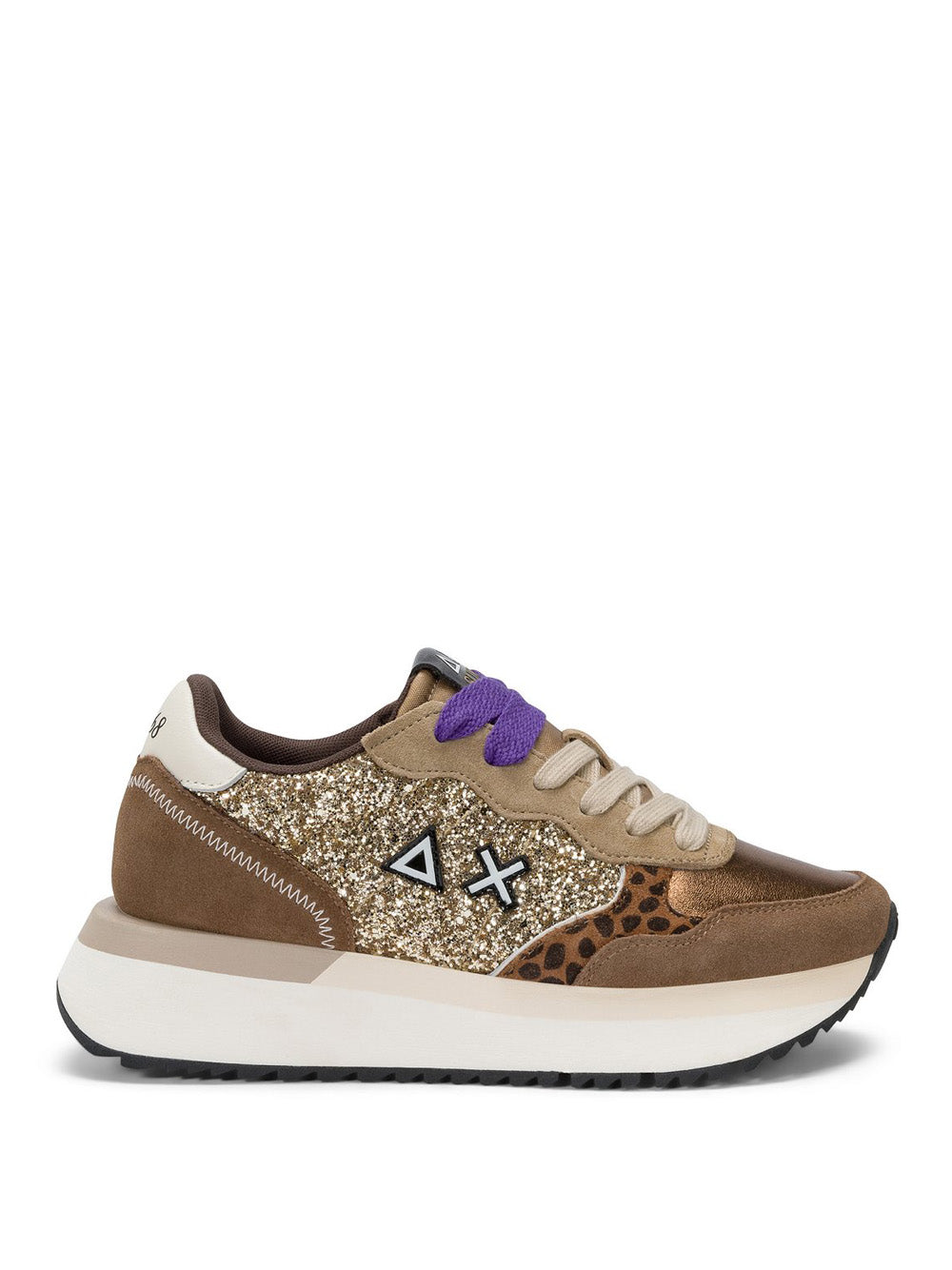 SUN68 Sneakers platform Donna - Oro modello Z45212