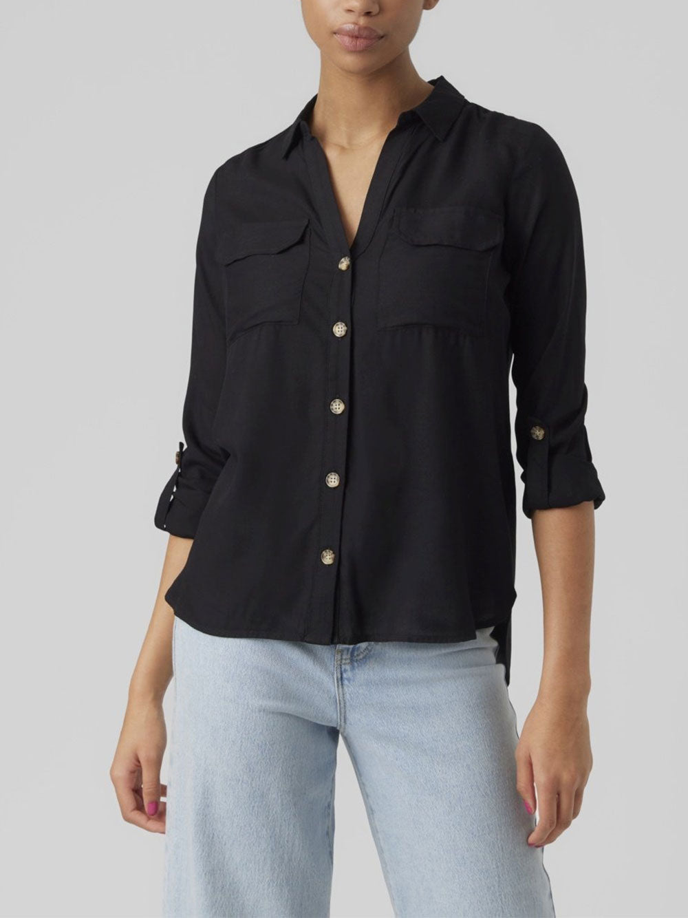 VERO MODA Camicia Donna - Nero modello 10275283