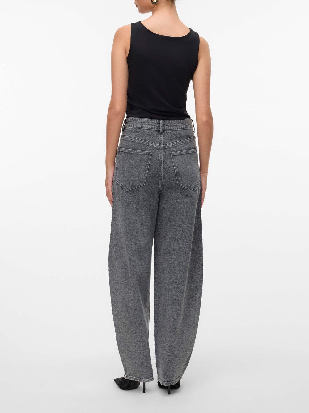 VERO MODA Pantalone Wide Leg Fit Donna - Grigio modello 10336831