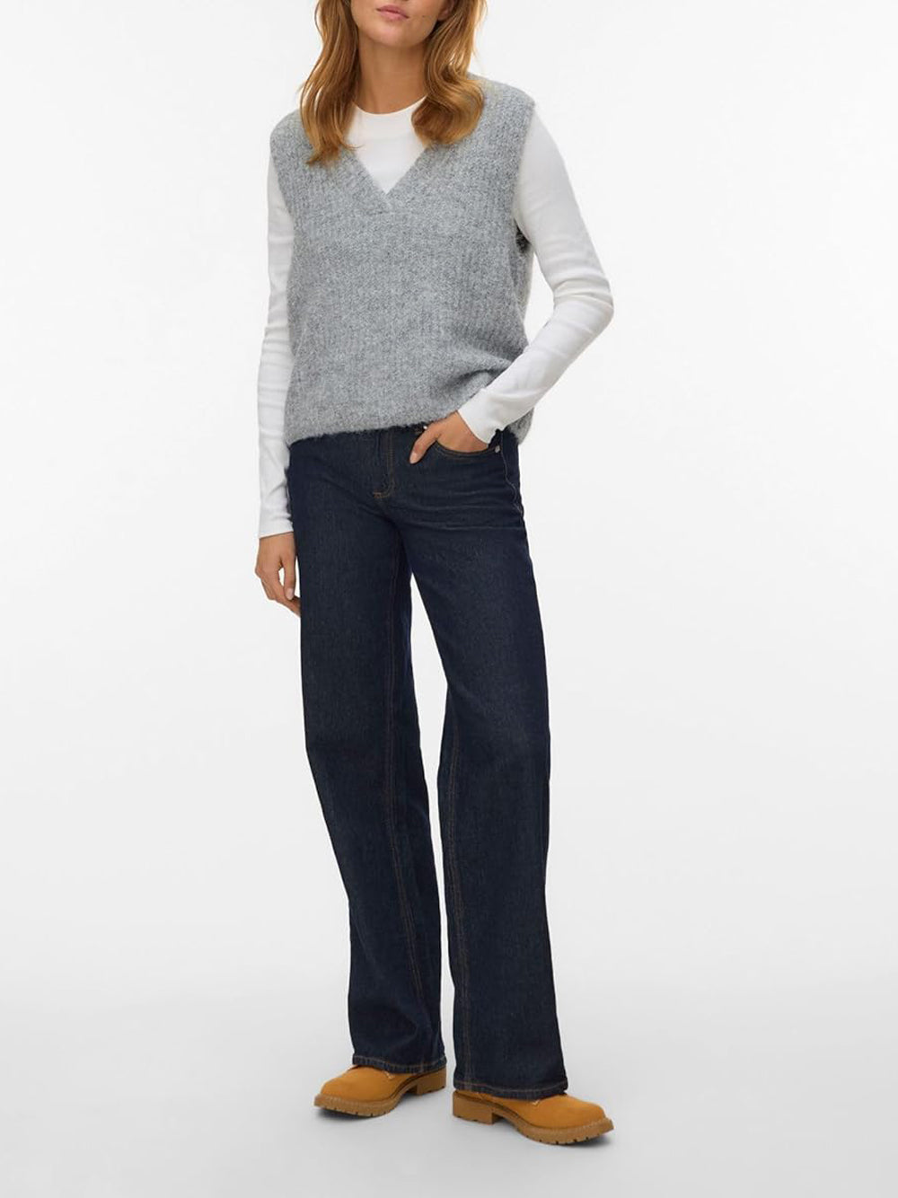 VERO MODA Maglione Donna - Grigio modello 10339078