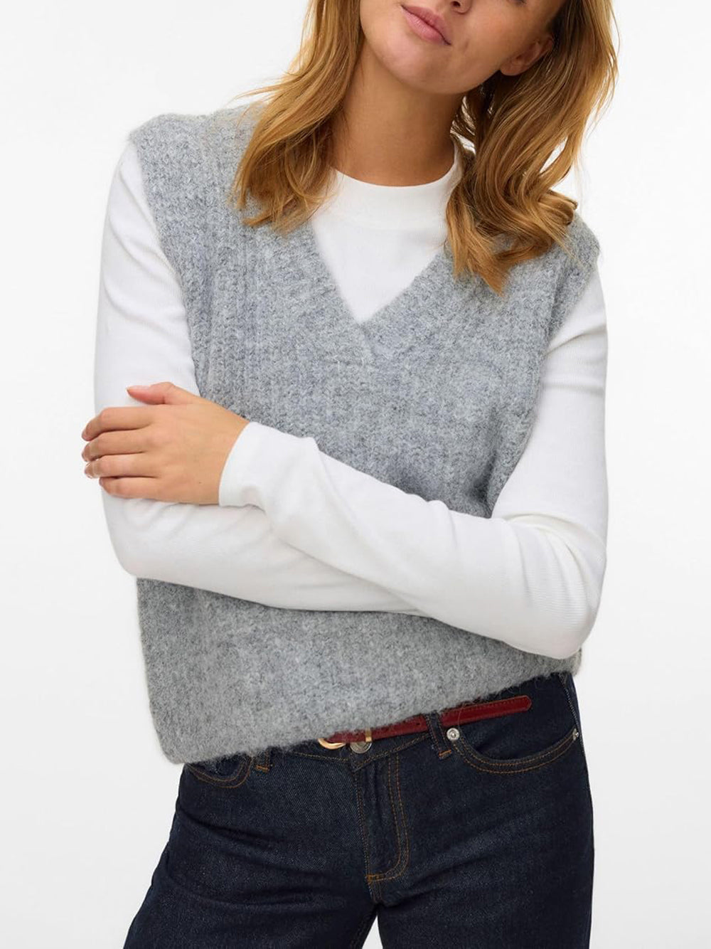 VERO MODA Maglione Donna - Grigio modello 10339078