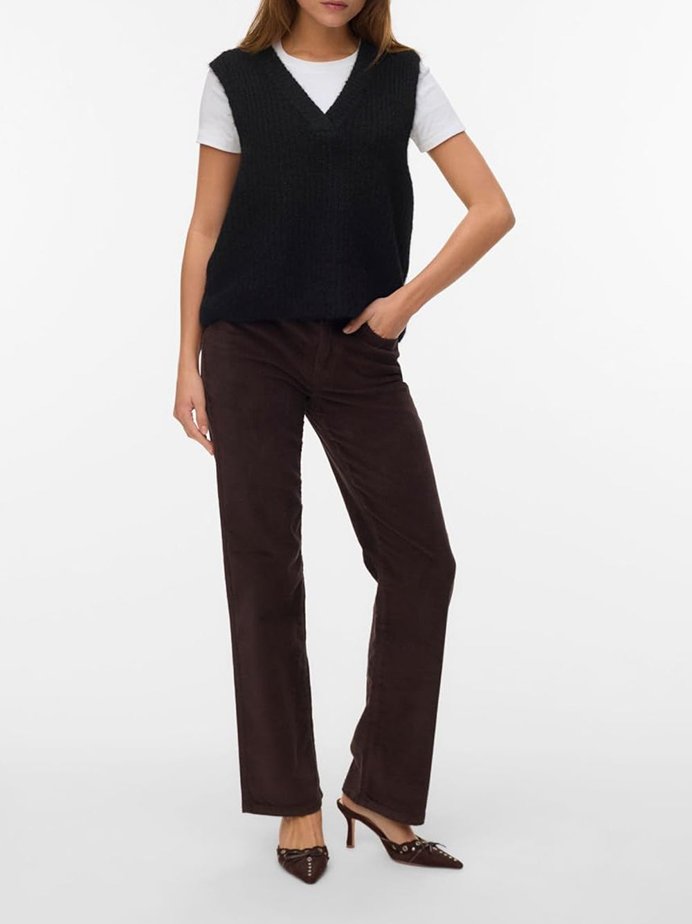 VERO MODA Maglione Donna - Nero modello 10339078