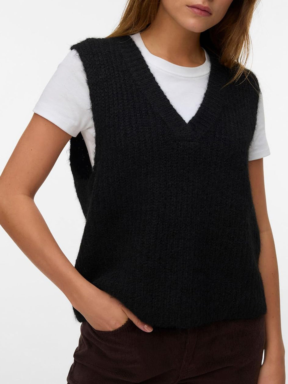 VERO MODA Maglione Donna - Nero modello 10339078