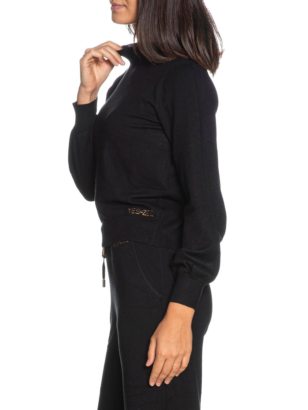 YES ZEE Maglione Donna - Nero modello M002RU00