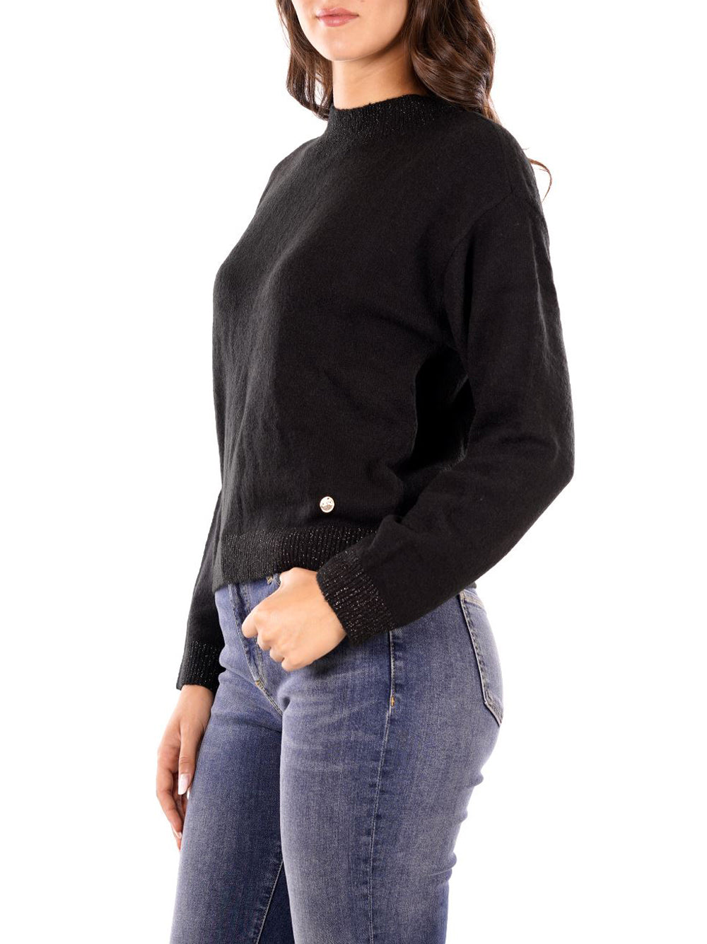 YES ZEE Maglione Donna - Nero modello M003BT00