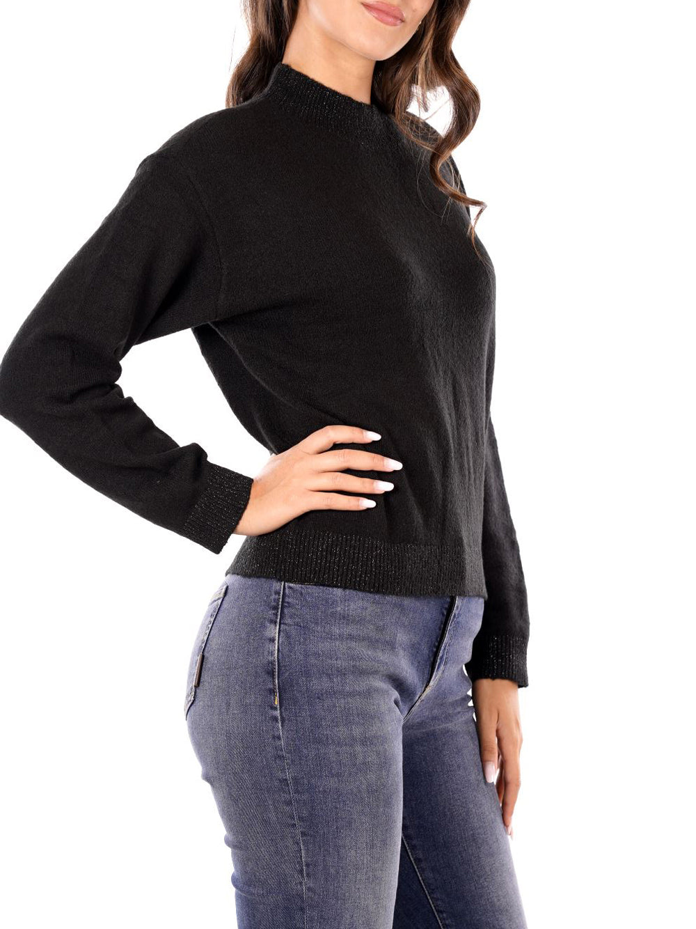 YES ZEE Maglione Donna - Nero modello M003BT00