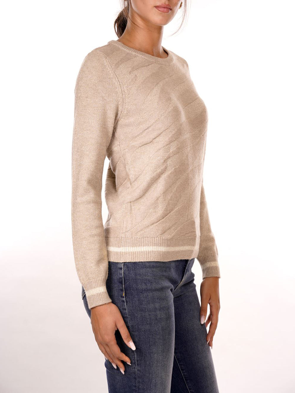 YES ZEE Maglione Donna - Beige modello M011BI00