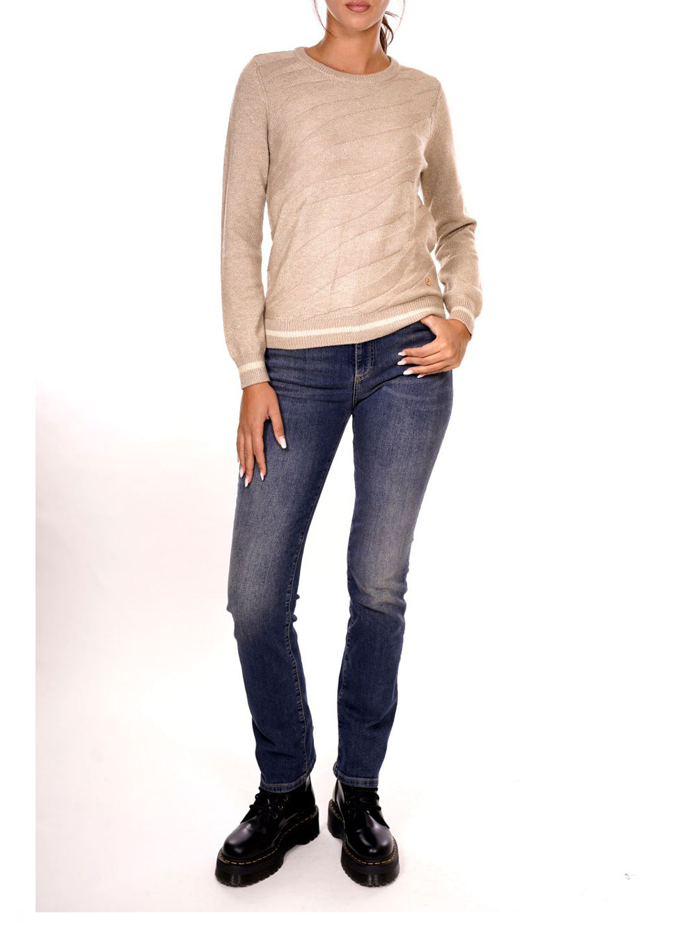YES ZEE Maglione Donna - Beige modello M011BI00