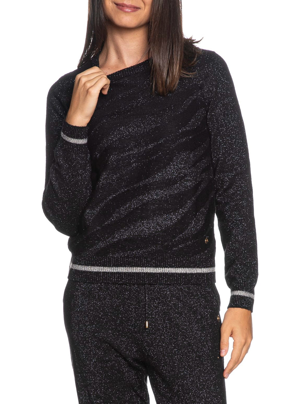 YES ZEE Maglione Donna - Nero modello M011BI00