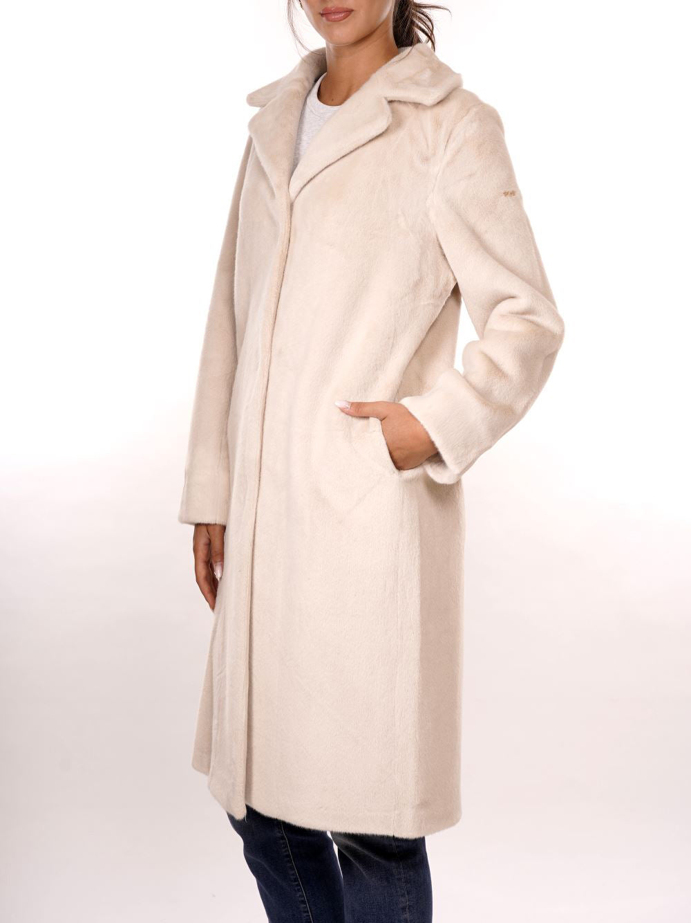 YES ZEE Cappotto Donna - Beige modello O027KV00