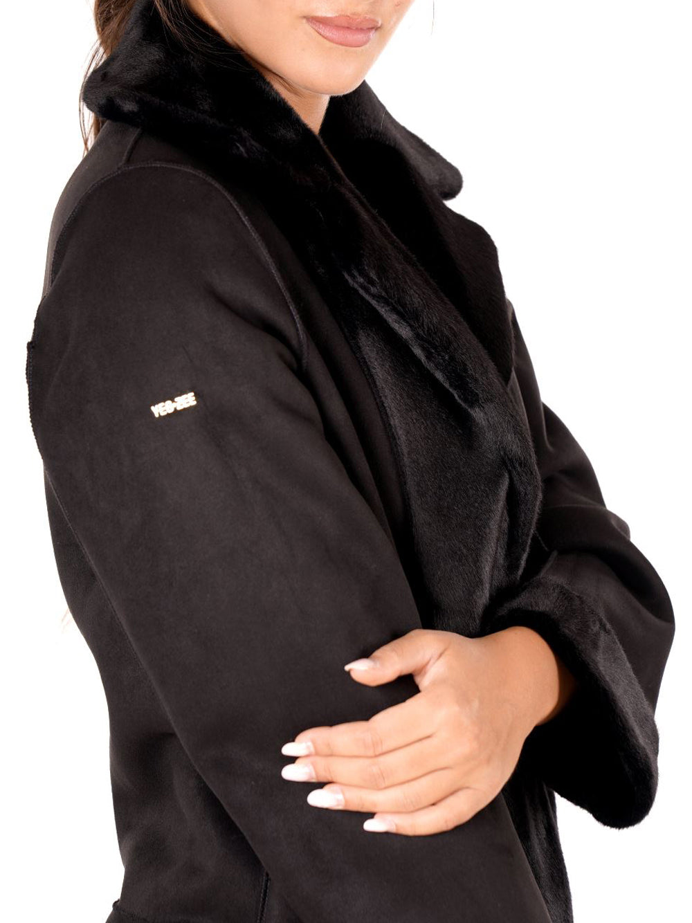 YES ZEE Cappotto Donna - Nero modello O027KV00