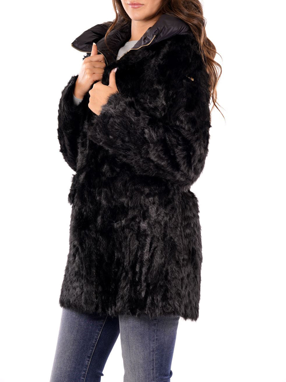 YES ZEE Cappotto Donna - Nero modello O060KL00