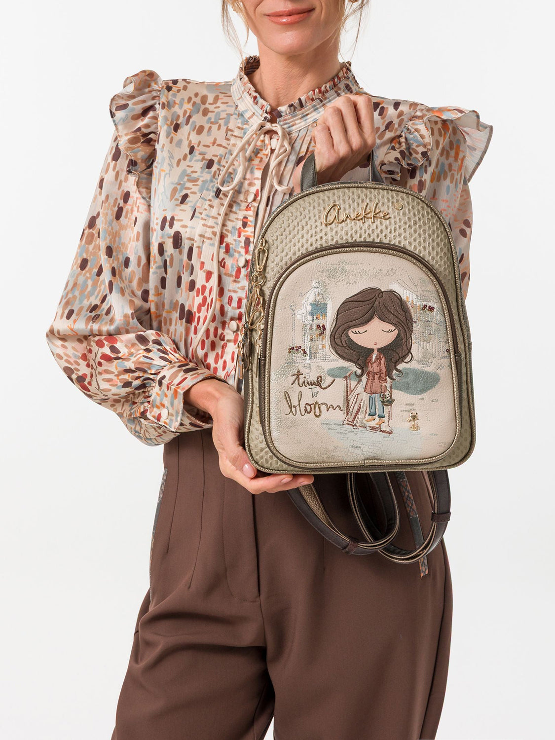 ANEKKE Borsa a Zainetto Donna - Marrone modello 43705