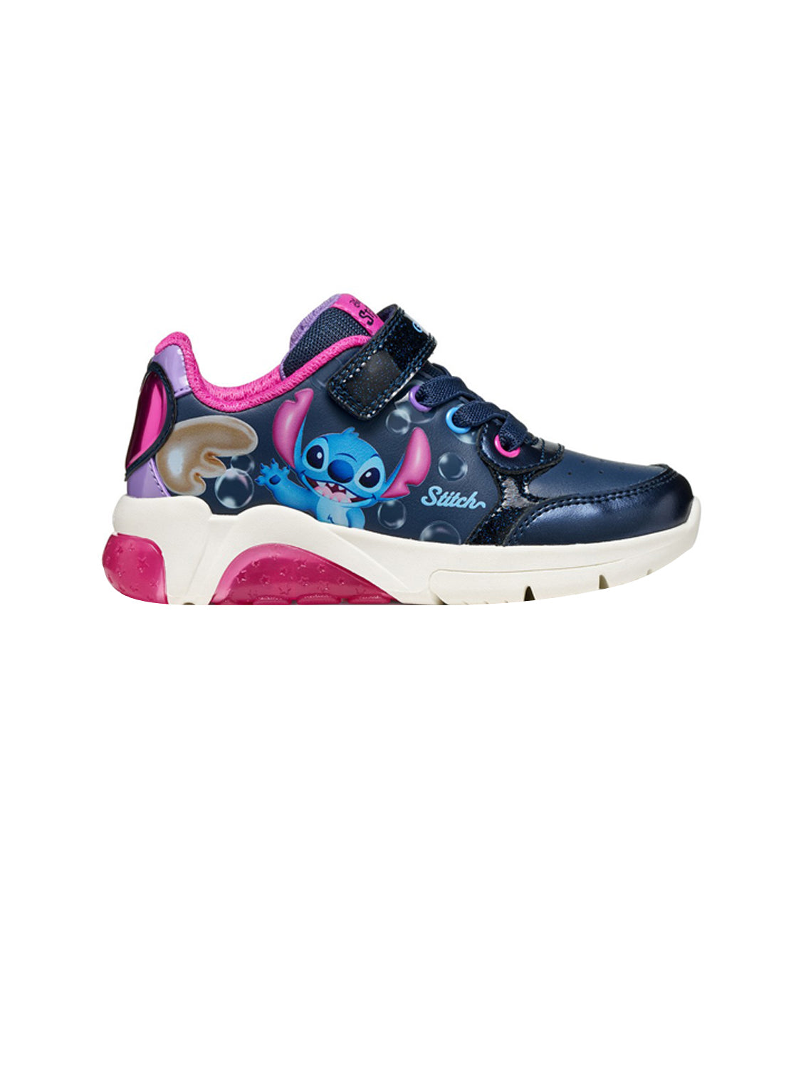 GEOX Sneakers con strappi Bambino - Blu-Fuxia modello J66M4E-05402
