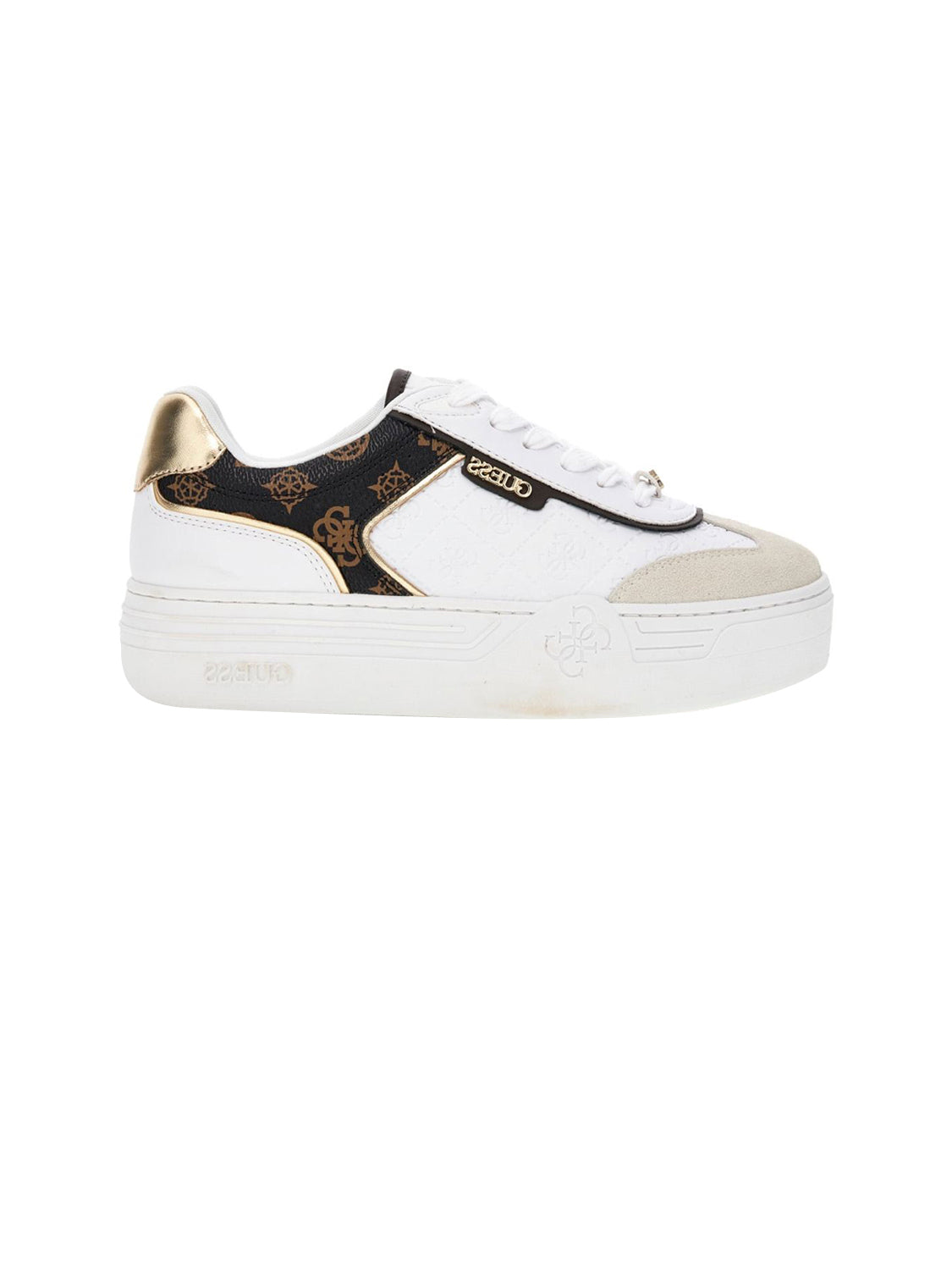 GUESS Sneakers platform Donna - Bianco modello FLFSOM FAL12