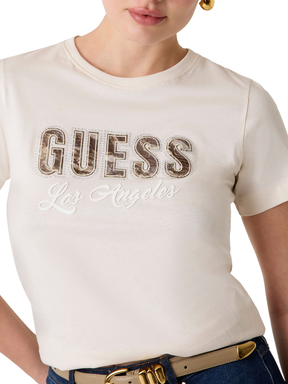 GUESS T-shirt Donna - Bianco modello W6YI30 K4349