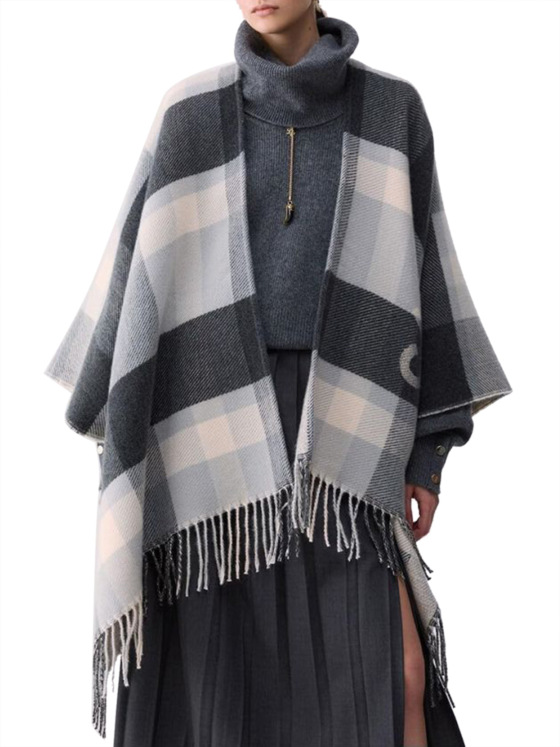 LIU.JO Poncho Donna - Grigio modello 2F6041T2742