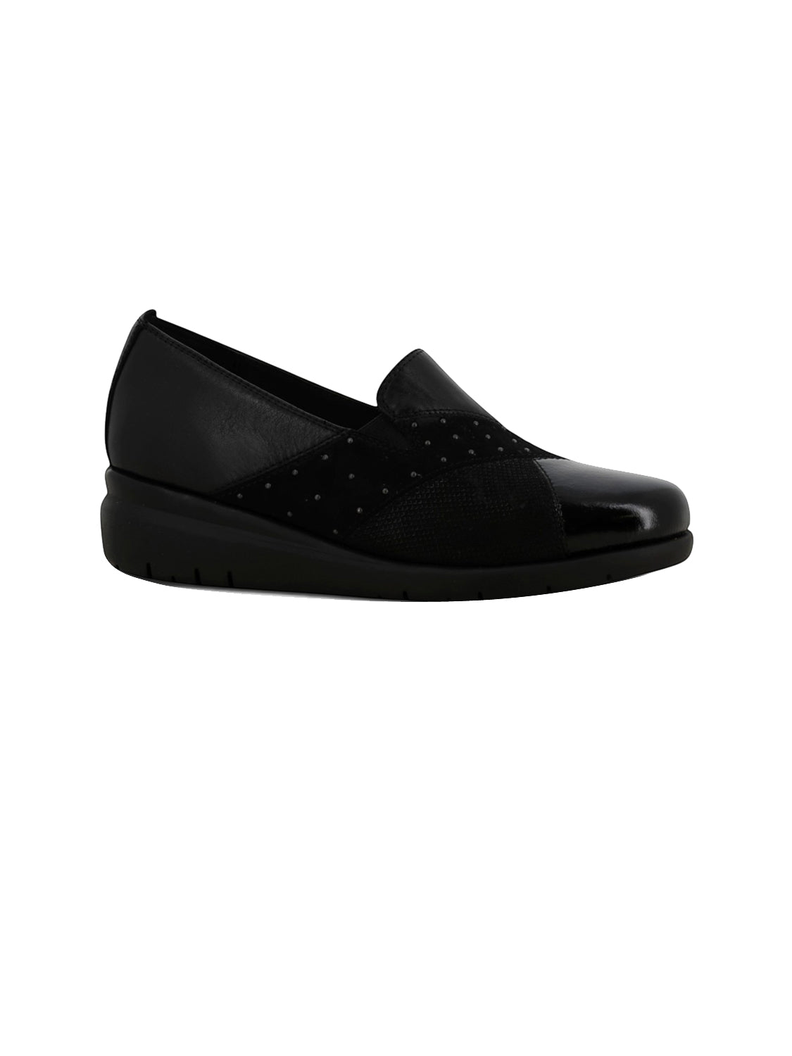 MELLUSO Mocassini con zeppa Donna - Nero modello K55244