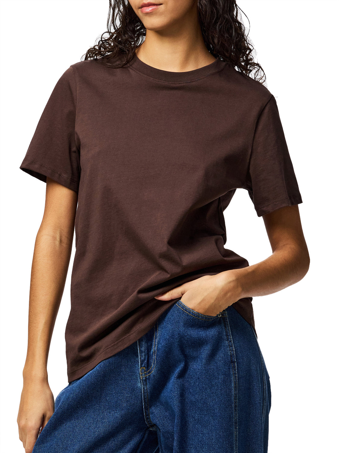 PIECES T-shirt Donna - Marrone modello 17140802