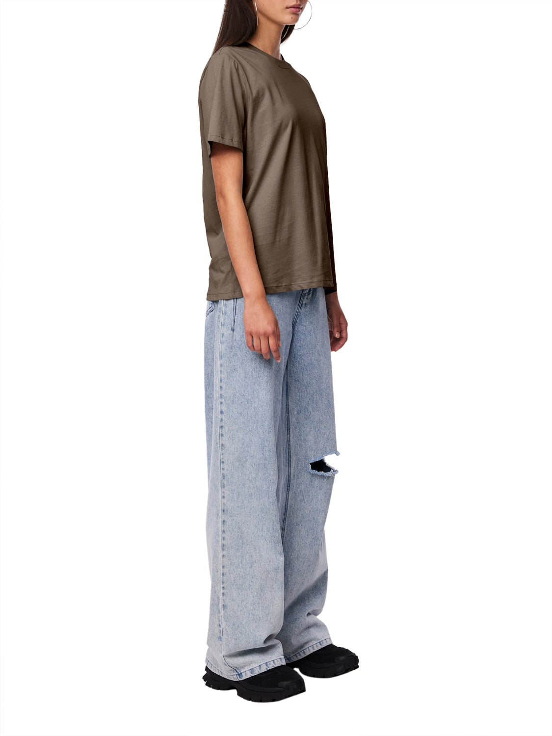 PIECES T-shirt Donna - Marrone modello 17140802