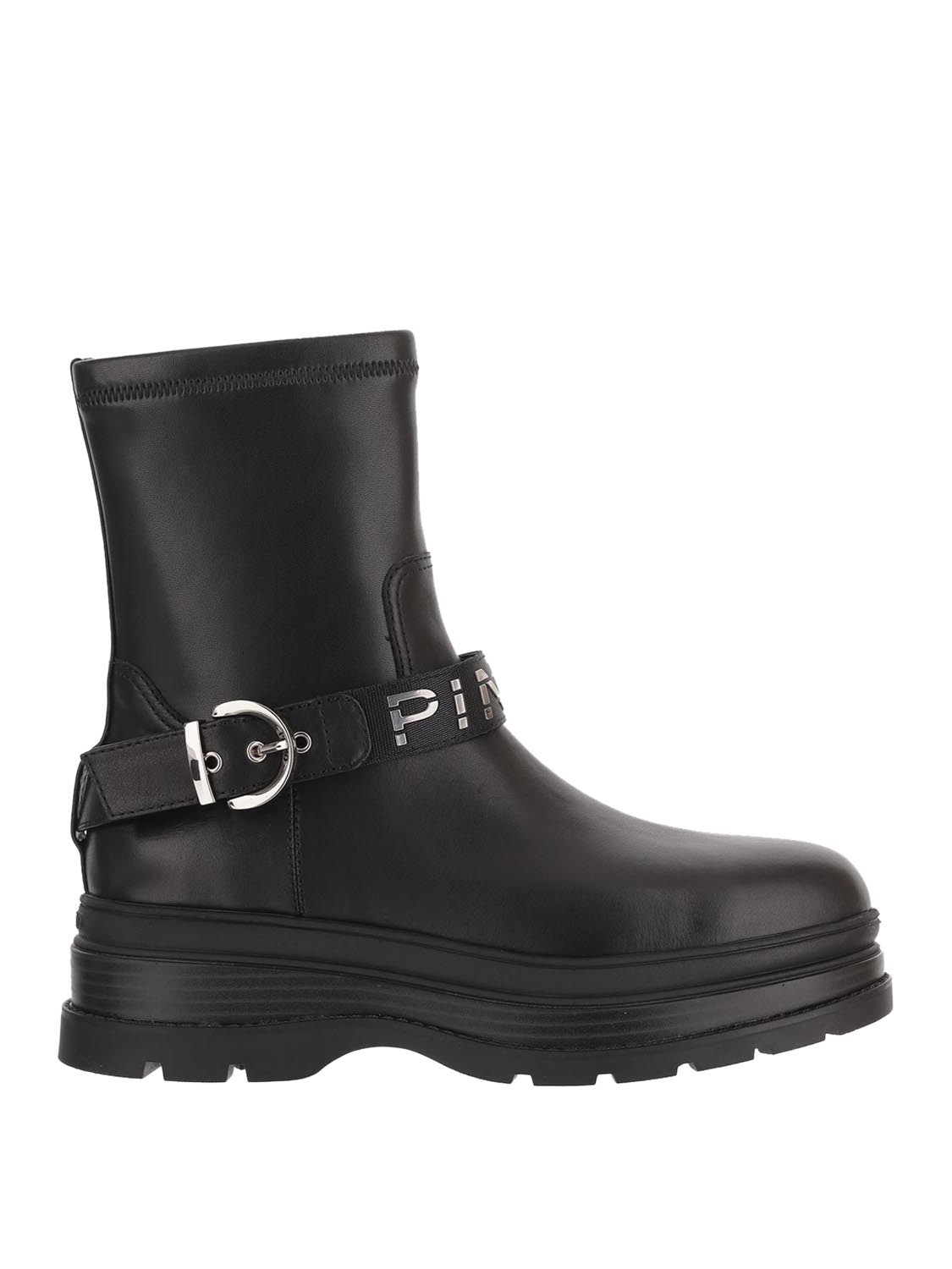 PINKO Stivaletti Biker Donna - Nero modello SD0605E00