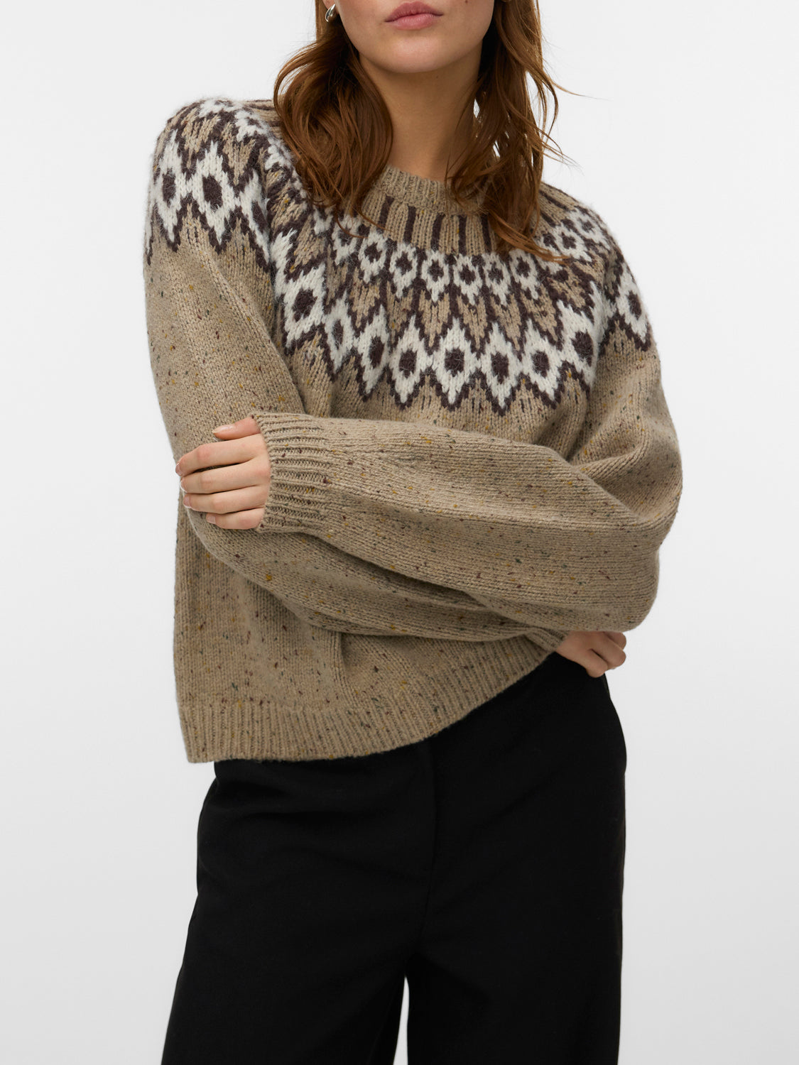 VERO MODA Maglione Donna - Marrone modello 10350838