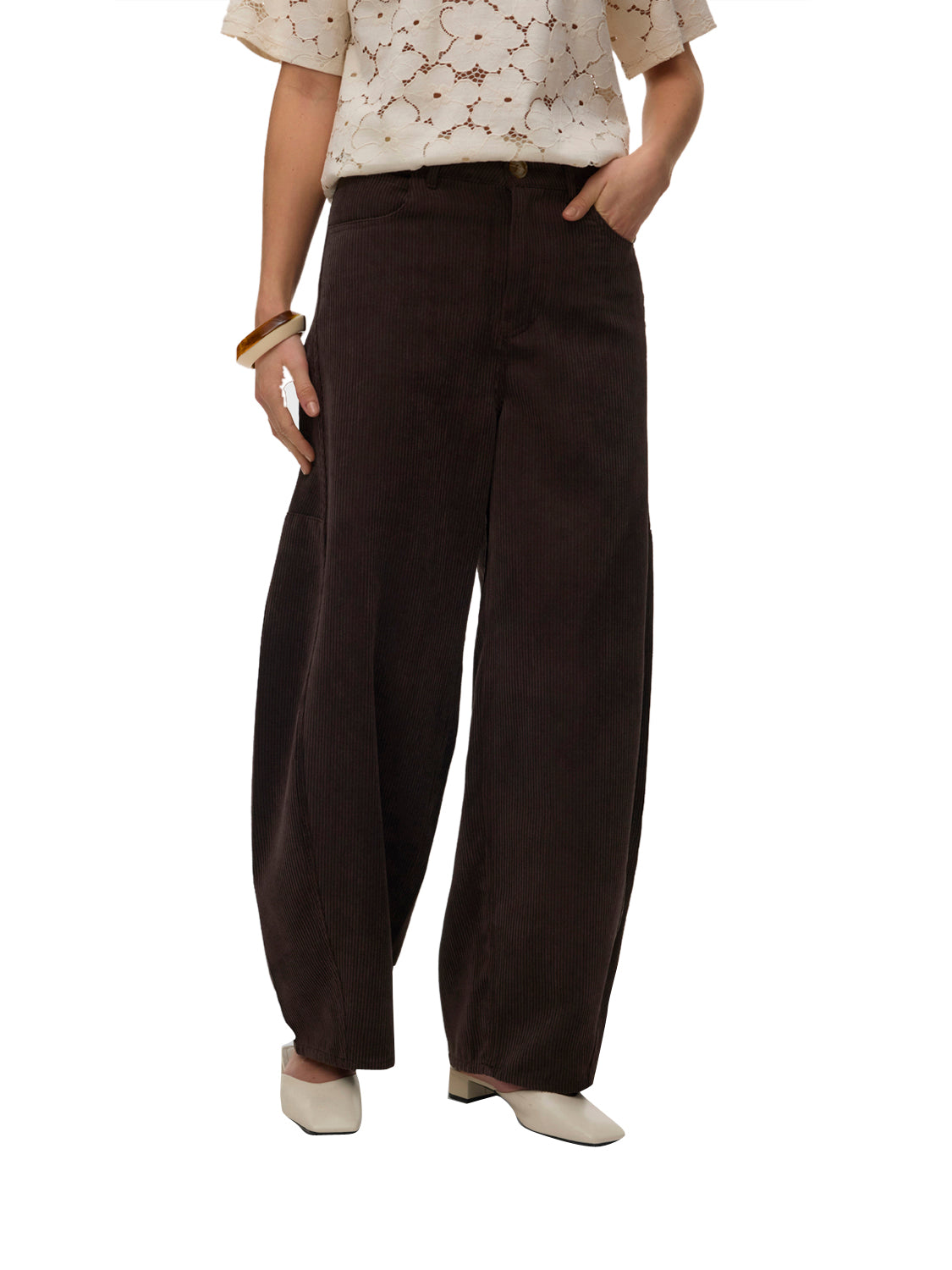 VERO MODA Pantalone Donna - Marrone modello 10350964