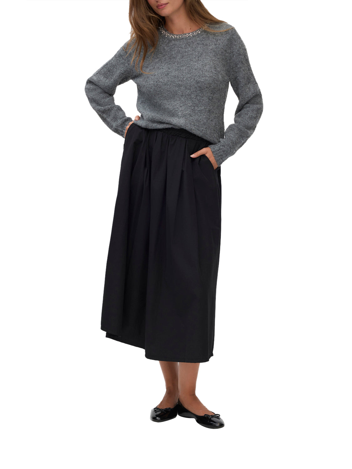 VERO MODA Maglione Donna - Grigio modello 10357122