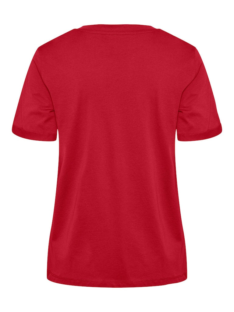 PIECES T-shirt Donna - Rosso