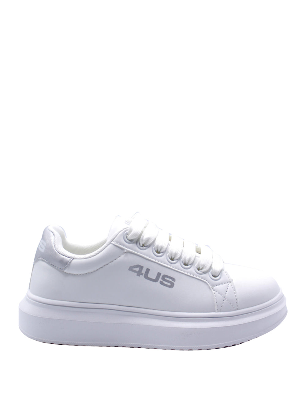 4US Sneakers platform Donna - Bianco modello IVY