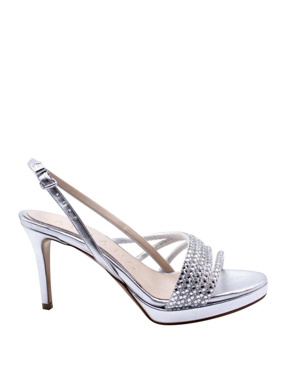 ALBANO Sandali con tacco Donna - Argento modello 5345