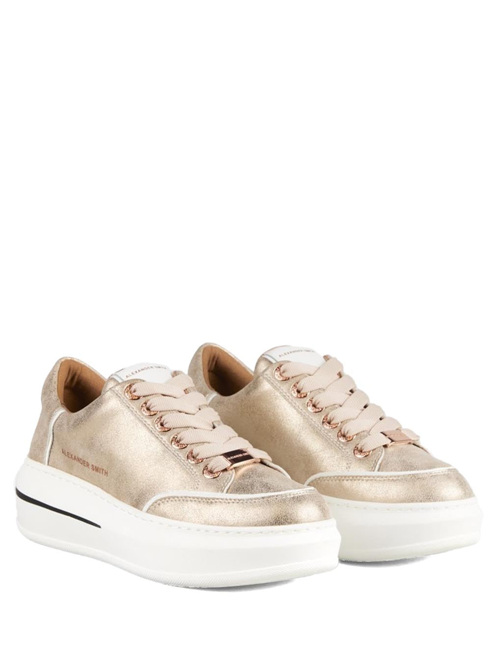 ALEXANDER SMITH Sneakers platform Donna - Oro modello ASBBLSW-1888
