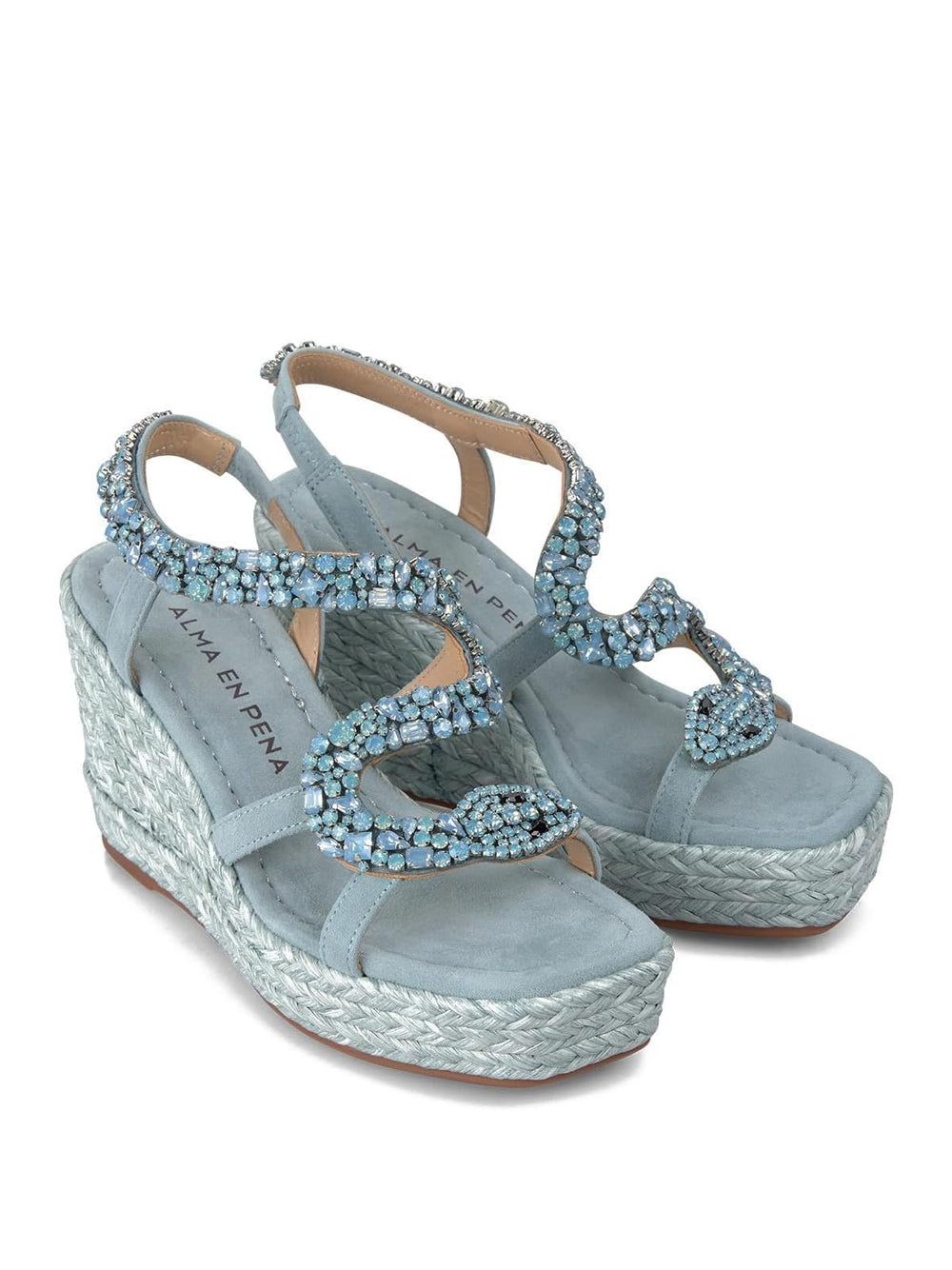 ALMA EN PENA Sandali con zeppa Donna - Blu modello 1276