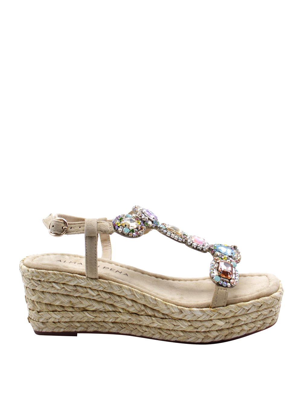 ALMA EN PENA Sandali con zeppa Donna - Beige modello 1450