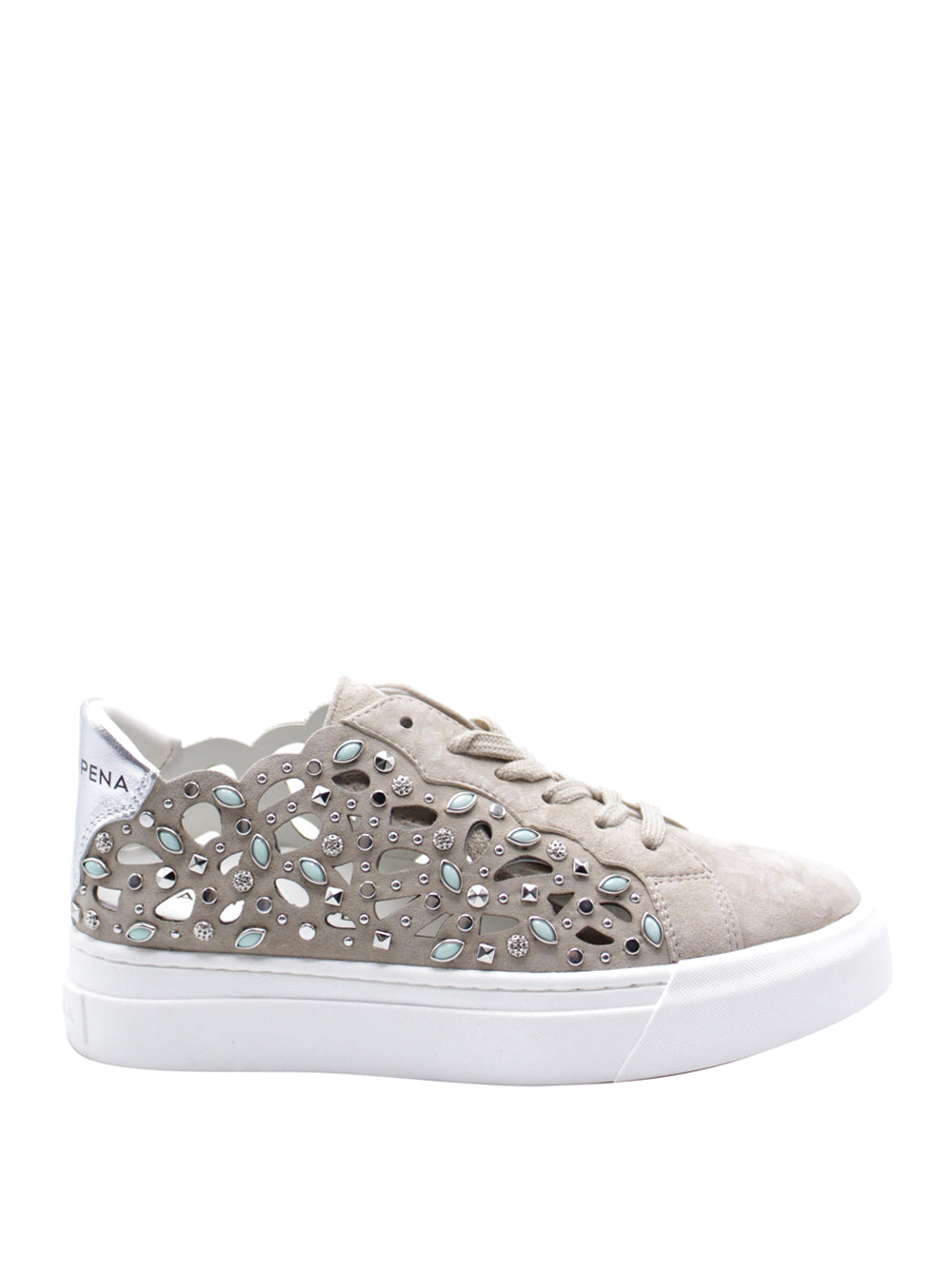 ALMA EN PENA Sneakers platform Donna - Beige modello 224
