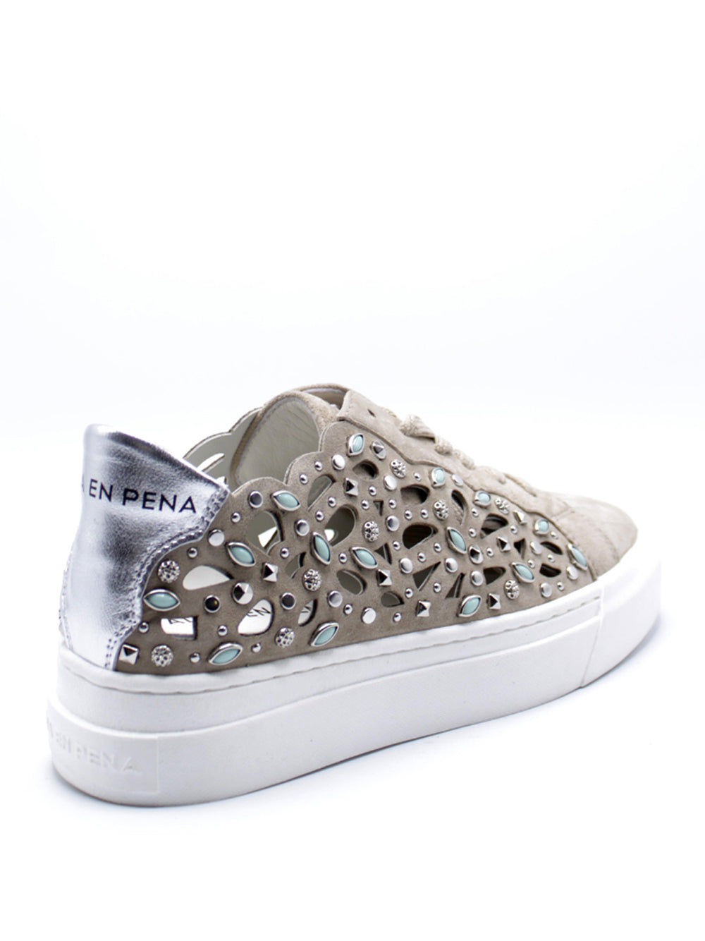ALMA EN PENA Sneakers platform Donna - Beige modello 224