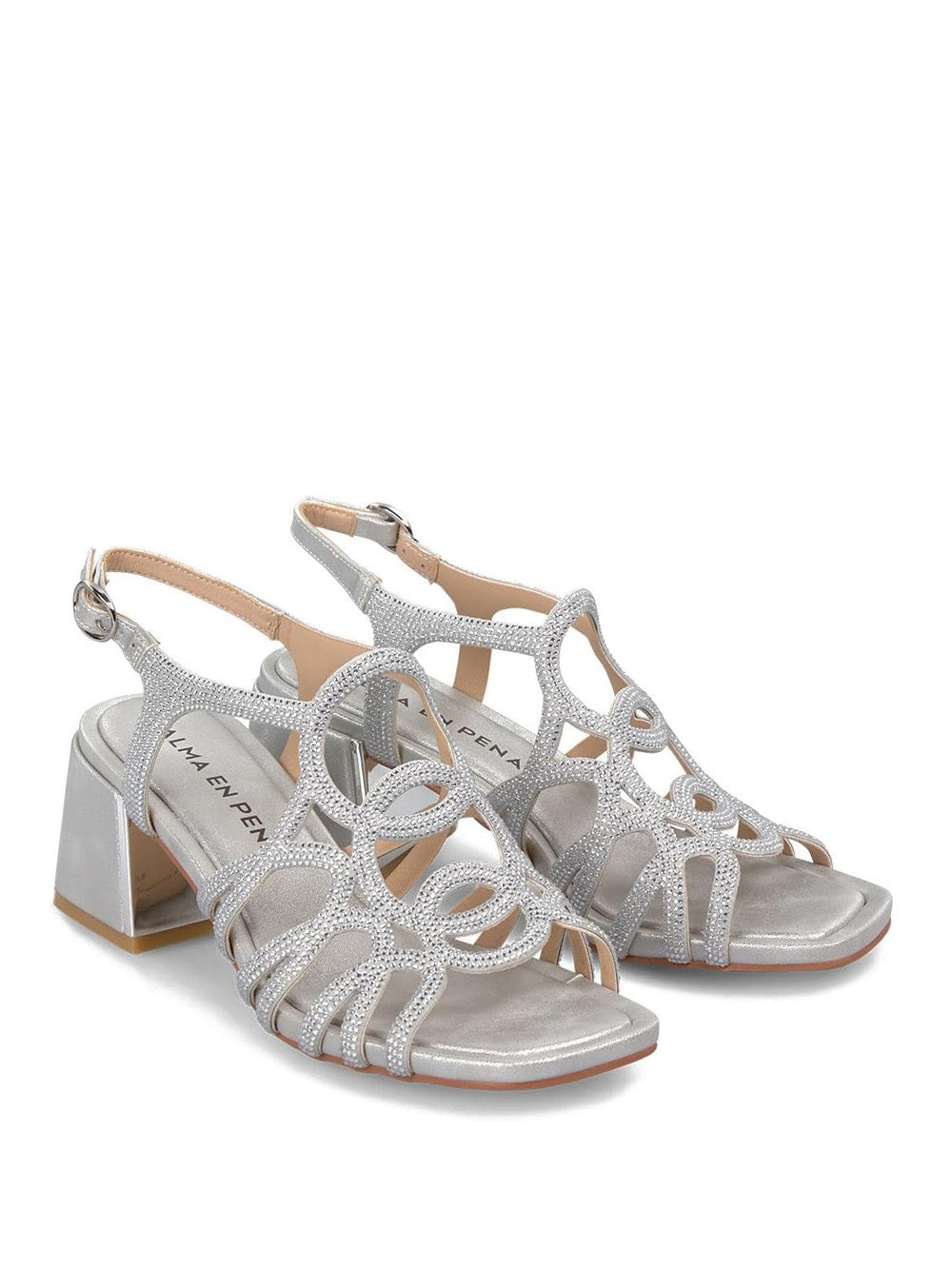 ALMA EN PENA Sandali con tacco Donna - Argento modello 50942