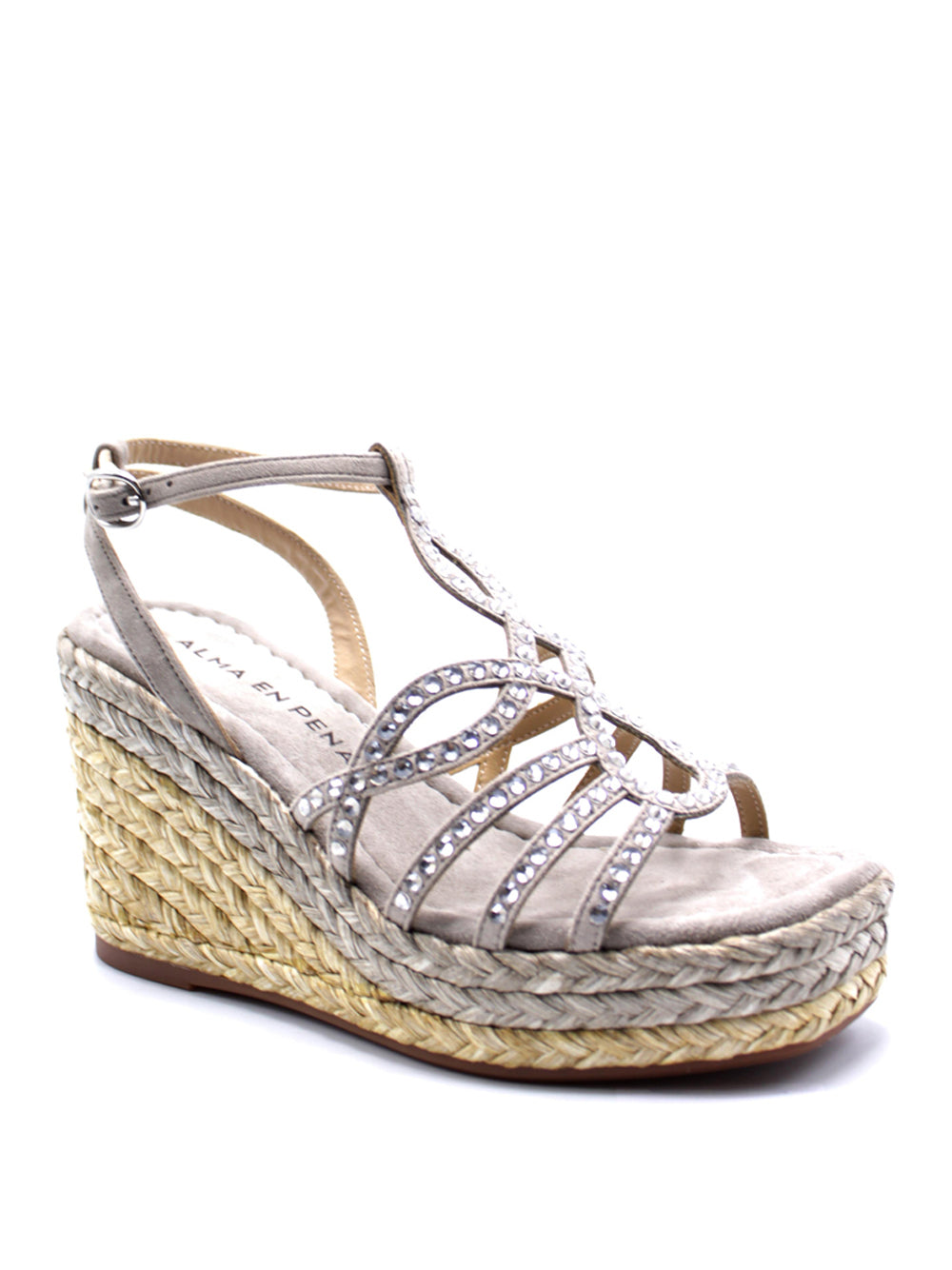 ALMA EN PENA Sandali con zeppa Donna - Beige modello 51292