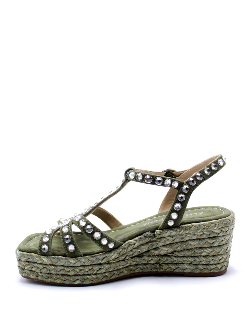 ALMA EN PENA Sandali con zeppa Donna - Verde modello 51451