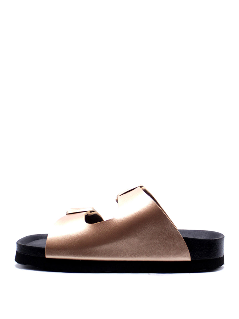 BIO BIO Sandali slide Donna - Oro modello KAROL METAL