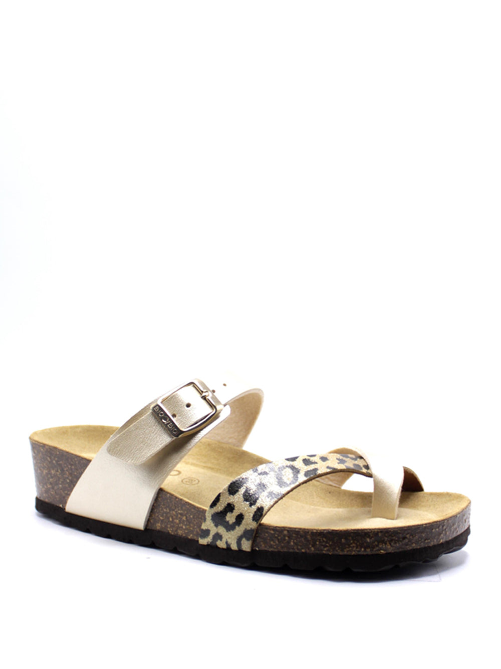 BIO BIO Sandali con zeppa Donna - Oro modello RITA METAL