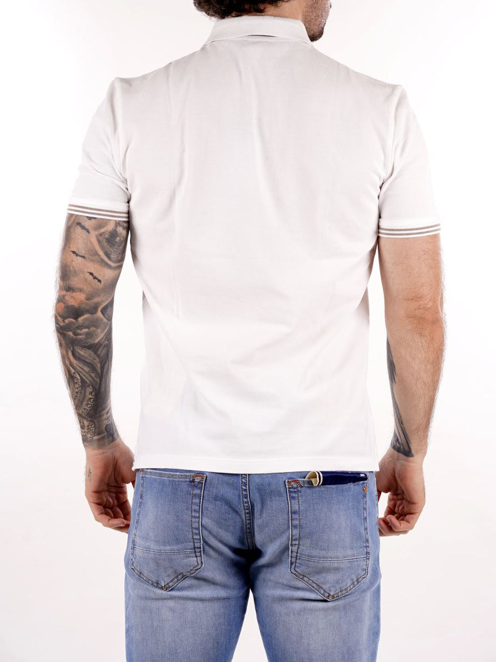 BLAUER Polo Uomo - Bianco modello 25SBLUT02306