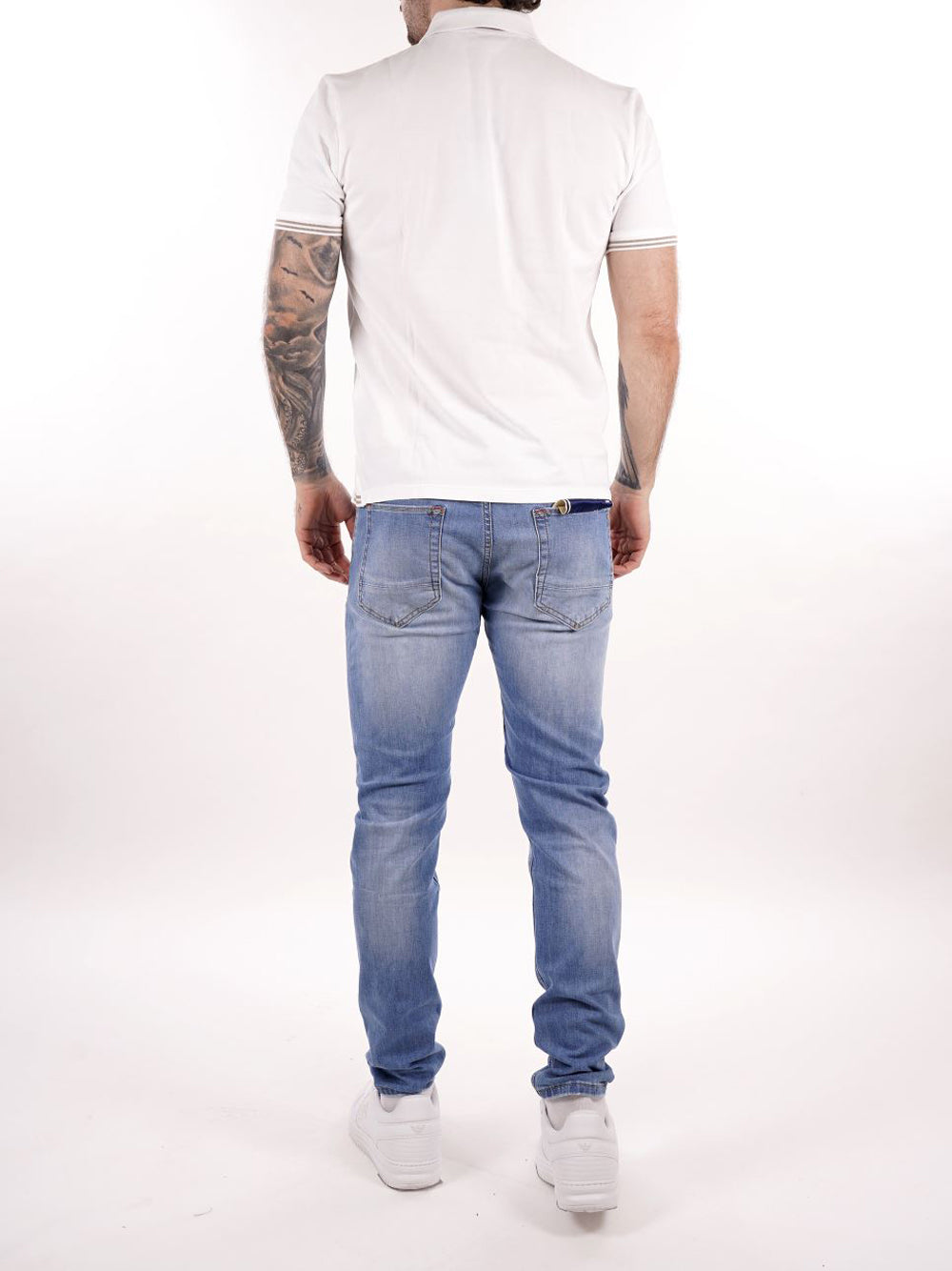 BLAUER Polo Uomo - Bianco modello 25SBLUT02306